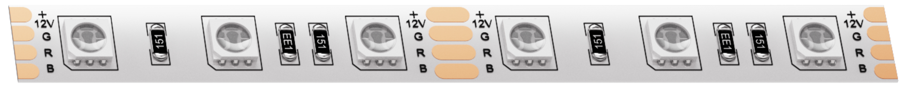 Светодиодная лента Geniled GL-60SMD5050 12В 14,4Вт/м 10х2000 RGB IP65