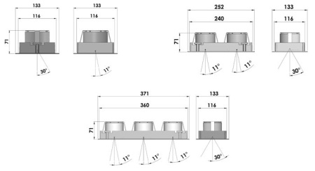 Встраиваемый светильник Casa DL Trio 2700 К