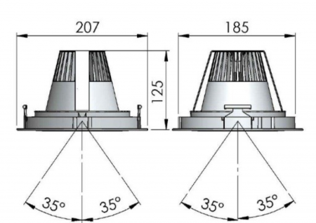 First Circle LED 43W 3000K