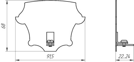 Светильник RTL-940 (4000K) Halla lighting серебро